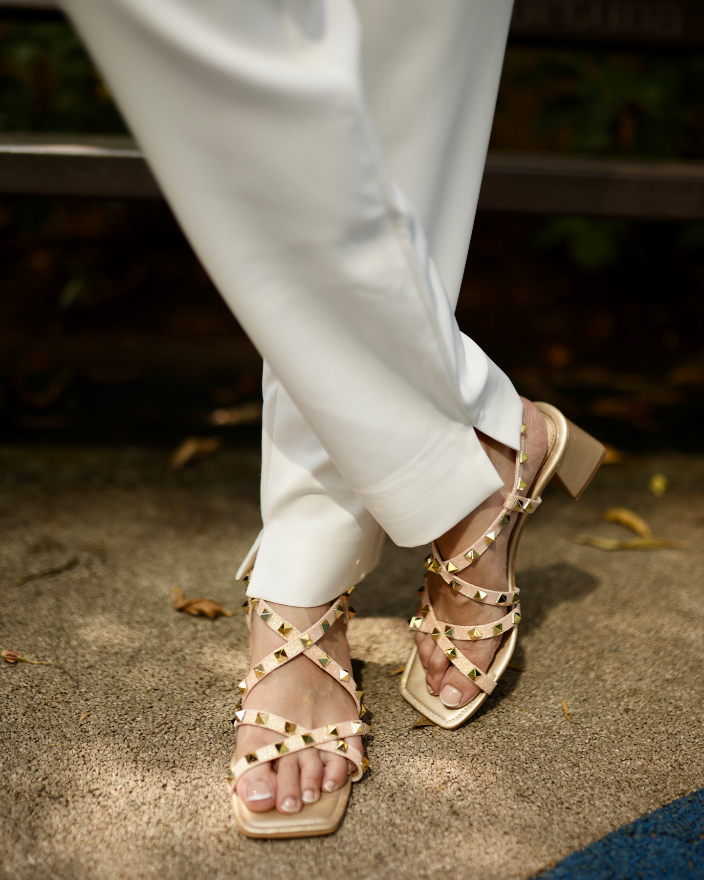 Amara - The Studded Strap Heels